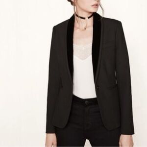❤️… Maje Vonka BlackVelvet lapel Blazer Jacket pre-love